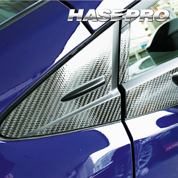 新型プリウス 60系 ピラーフルセット バイザーカット 外装 傷防止 カーボンシート マジカルカーボン トヨタ ハセプロ CPT-VF103