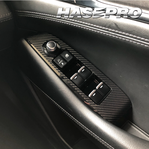 希少　MAZDA6 GJアテンザ後期 カーボン調内装パネル アテンザワゴン GJ2系 ドアスイッチパネル カーボンシート マジカル