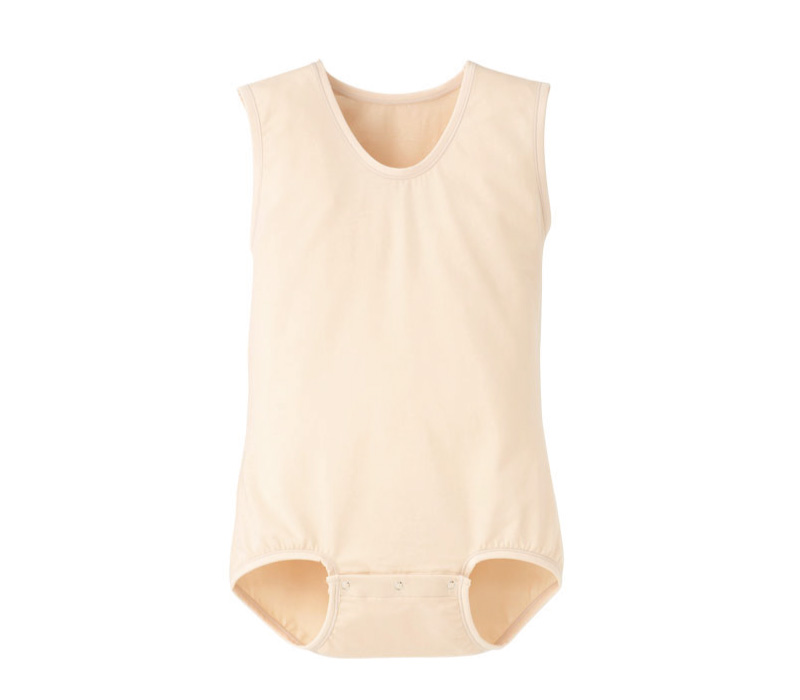 日本エンゼル 大人用 介護 ロンパース 袖なし ボディスーツ