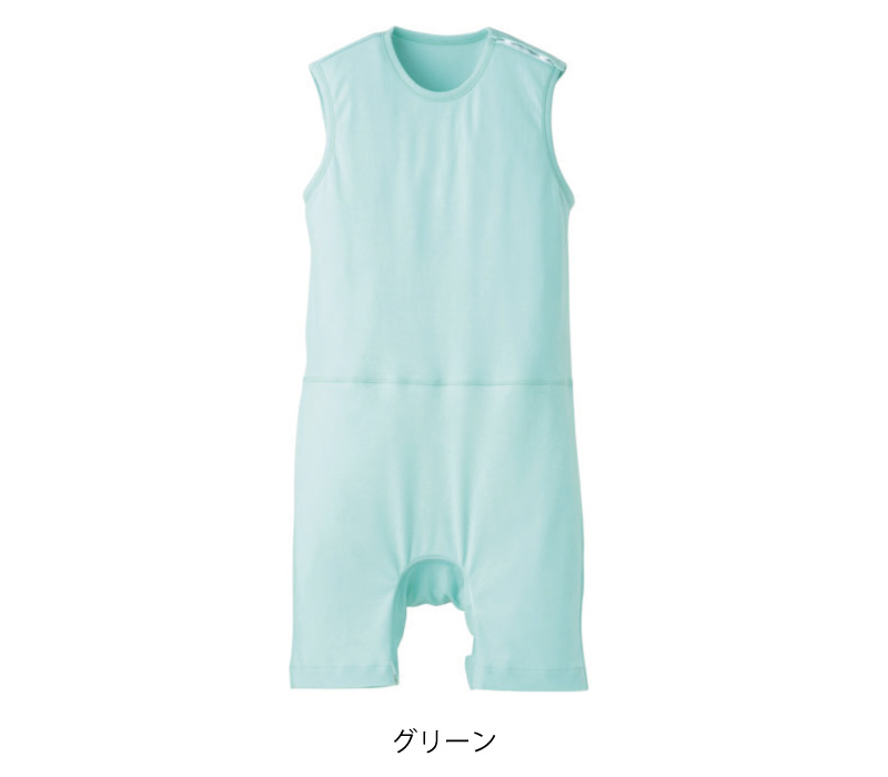 エンゼル　介護Tスーツ　半袖ロンパース型　品番7168　Mサイズ　ピンク　男女可 ロンパース Tスーツ?肩開き ロンパス型 7171 股下あり 紳士用
