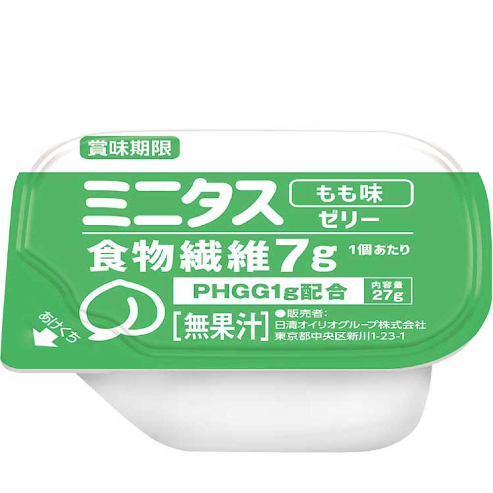 日清オイリオ（Nisshin OilliO） 介護食 ミニタス 食物繊維ゼリー もも