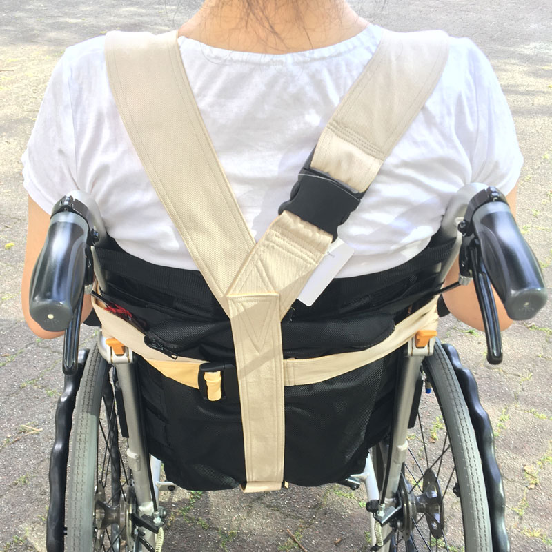 車いすテニス専用車いす　本体（フレーム）のみ　　ベルト付き 車椅子 車イス用 ベルト スクエアネック 車いすベルト ポケット付き