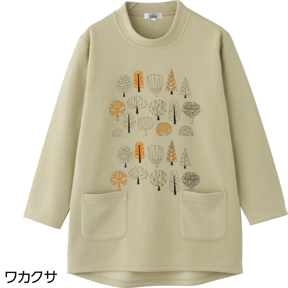新品 大きいサイズ ゆったりチュニック トレーナー 5枚セット ハナサンテラス 裏起毛 チュニック トレーナー M~L S LL 裏起毛 後ろ