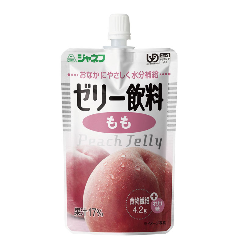 ジャネフ 介護食 かまなくてよい 日本製 ゼリー飲料 もも 100g