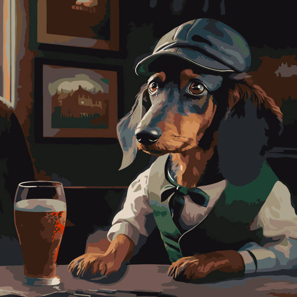 アートパネル 数字で塗り絵 数字油絵 犬シリーズ 柴犬