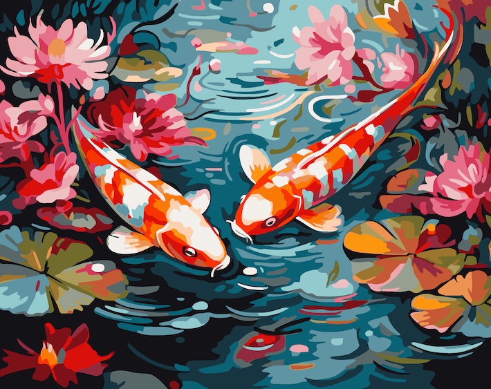 風景画 絵画 油絵 森 小川 n. akasaka