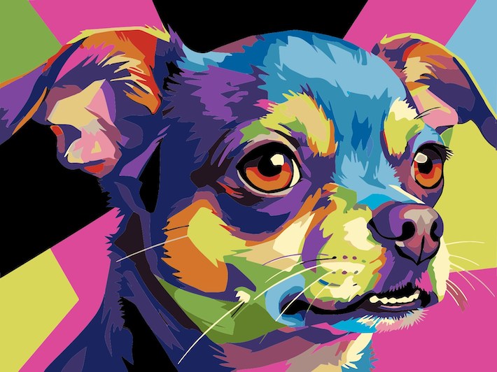 数字キット 数字油絵 プーさん 猫 犬 チワワ プードル トラ 大人の