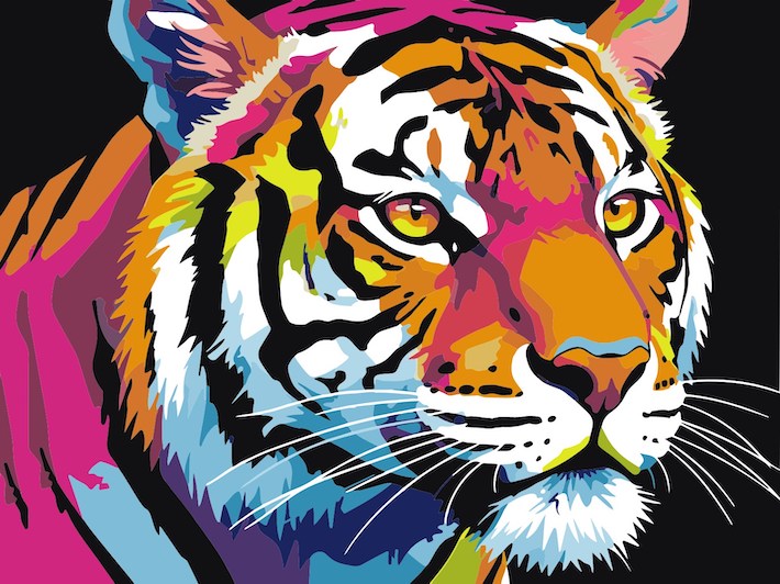 数字キット 数字油絵 プーさん 猫 犬 チワワ プードル トラ 大人の