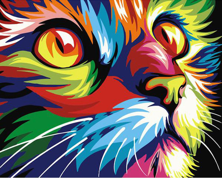 ペイントバイナンバー 数字油絵 選べる3種 くまのプーさん 猫