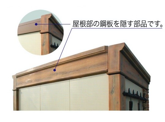 カンナ物置のオプション・棟