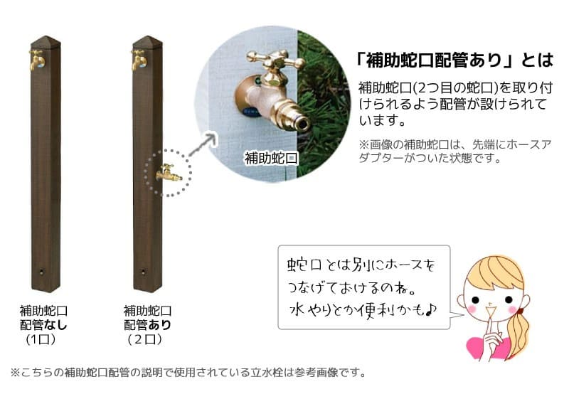 立水栓 屋外 おしゃれ 水道 庭 セット 蛇口 diy シュペリ セラミック