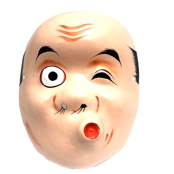 おめん 祭禮 本格紙面 お面 【口曲がり】 お祭りお面 : お祭り用品専門 