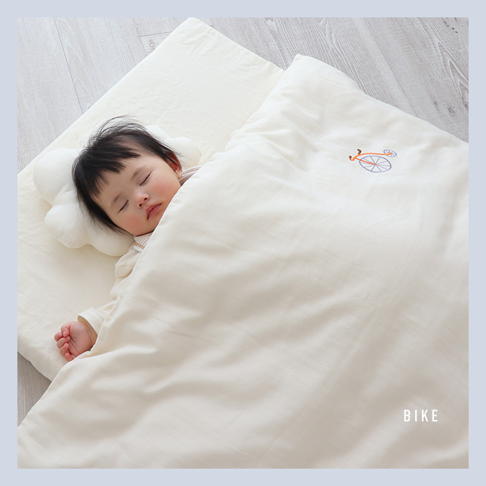 【新品•未開封】オーガニックダブルガーゼ洗えるベビー布団8点セット HashkuDe 全て洗える ベビー布団 7点セット 無添加 コットン