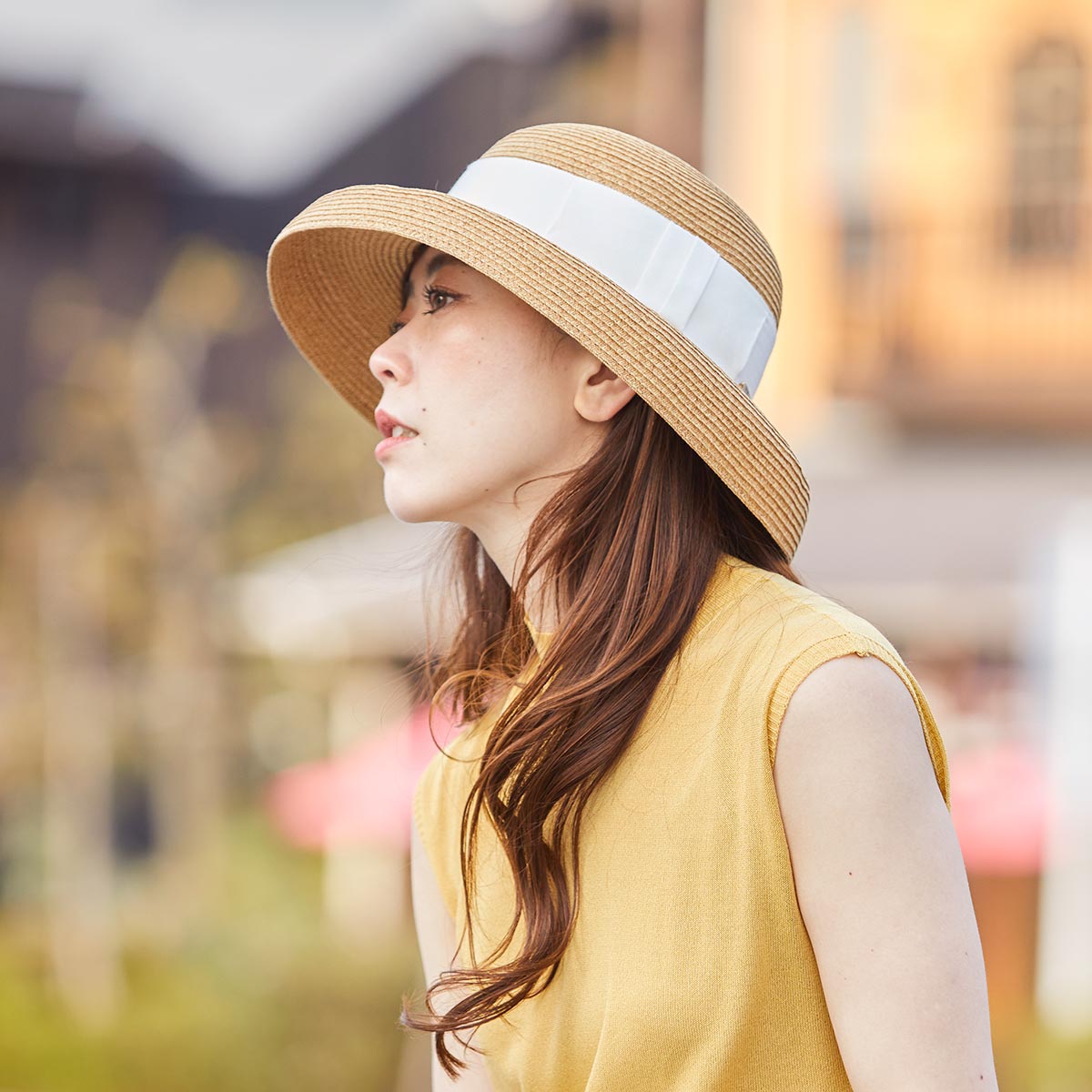 ブレードカサブランカ 日本製 帽子 レディース 麦わら帽子 UV対策 紫外線対策 サイズ調整 つば広 ハット ストローハット あご紐対応 日除け対応 帽子屋ケースタ｜hat-kstyle｜10