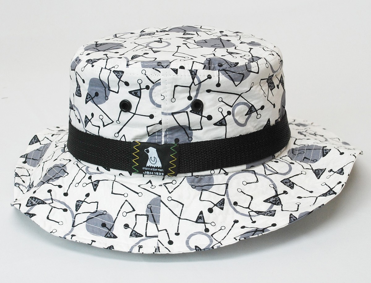 幾何学柄サファリハット 帽子 レディース メンズ 春 夏 UVカット