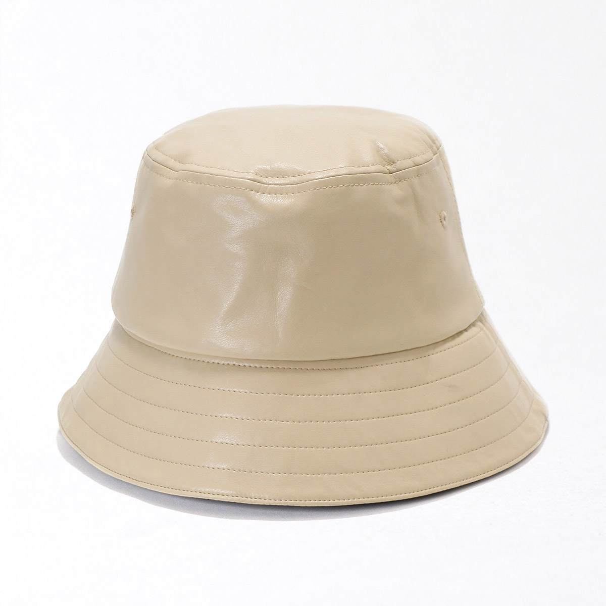 帽子 レディース メンズ ハット エコレザーバケットハット レザー