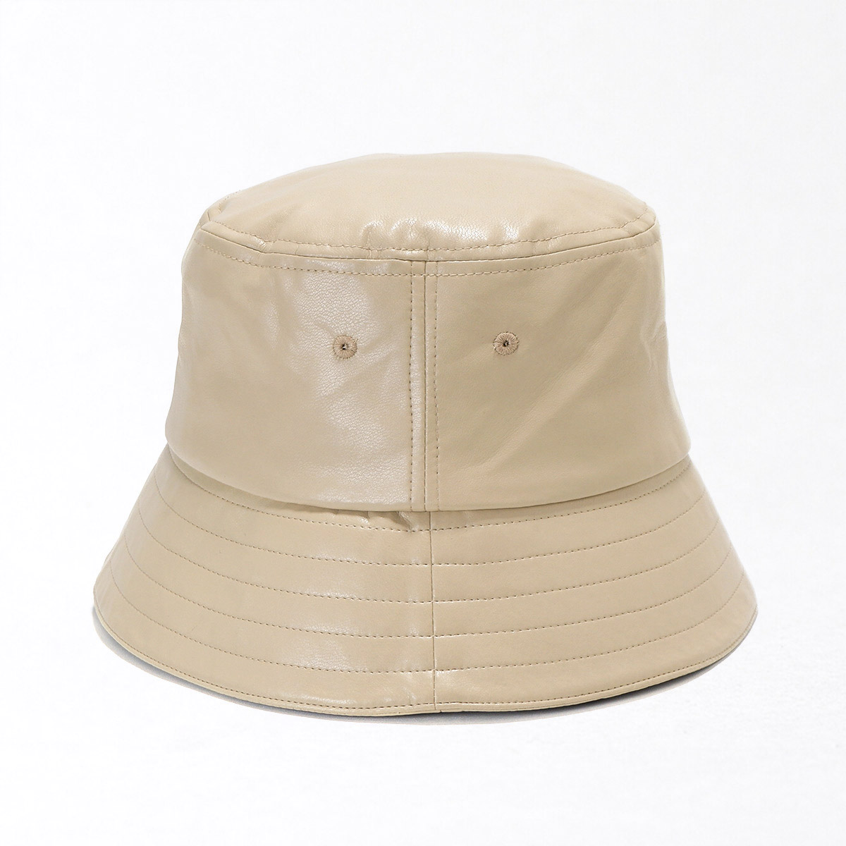 帽子 レディース メンズ ハット エコレザーバケットハット レザー