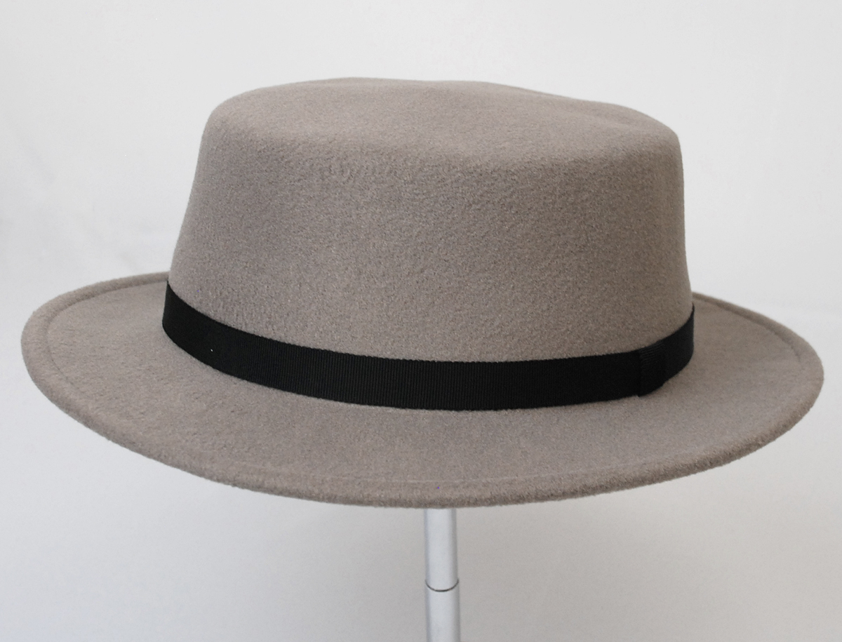 ポリフェルトカンカン帽 帽子 レディース リボン シンプル サイズ調整 おしゃれ かわいい｜hat-kstyle｜04