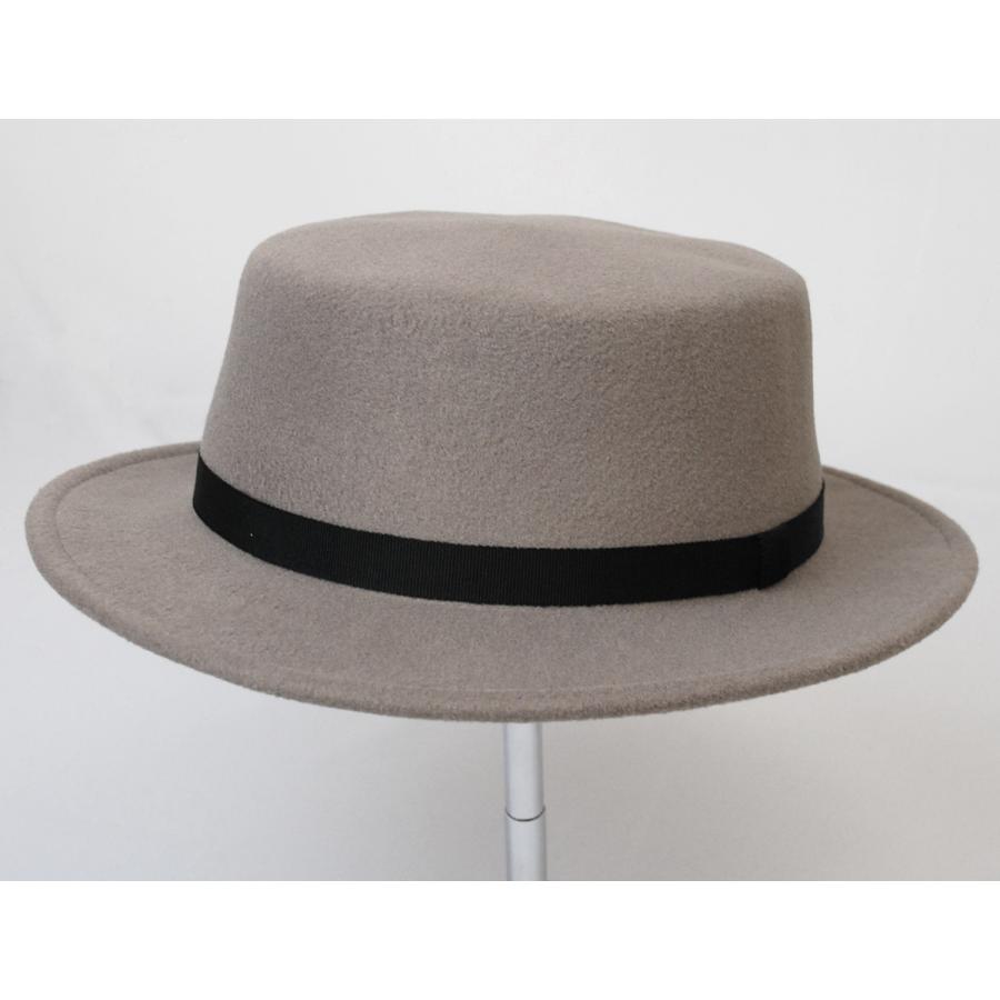 ポリフェルトカンカン帽 帽子 レディース リボン シンプル サイズ調整 おしゃれ かわいい｜hat-kstyle｜04