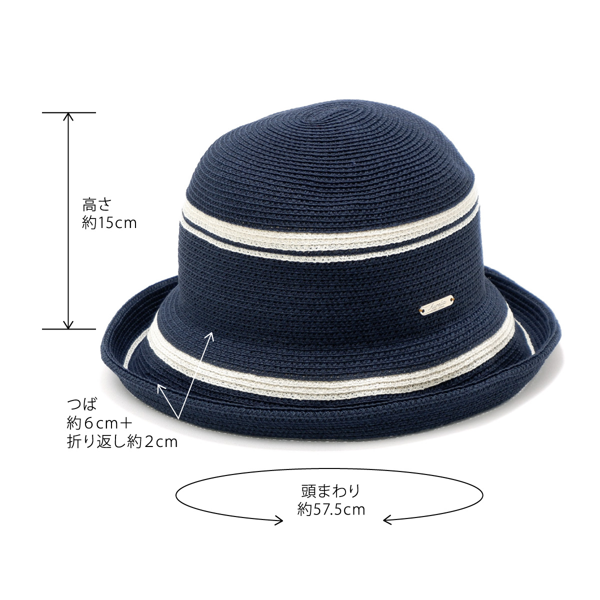 FUNALIVE 帽子 ハット PAGE ONE ポリジュートフリルHAT