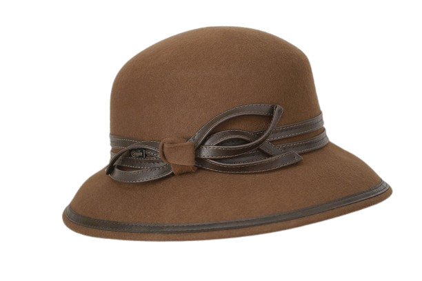 婦人 帽子 イタリア製 インポート Complit ウール フェルトハット レディースハット ブラウ...
