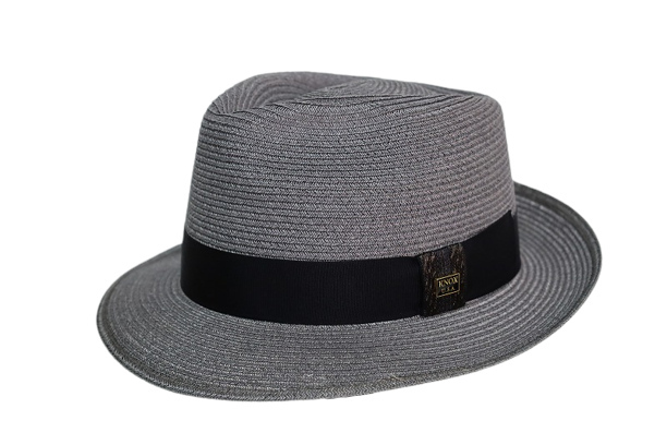 アメリカの老舗ブランド KNOX 日本製 紳士 帽子 天然素材 ヘンプ リネン ブレード グレー 5...