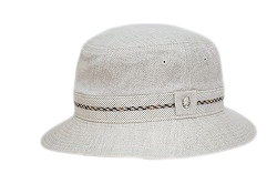 紳士帽子 DAKS 麻100% リネンシャンブレー ベージュ ネイビー バケットハット SからLL 小さい 大きいサイズ 春夏 日本製 D1831｜hat-nishikawa｜02
