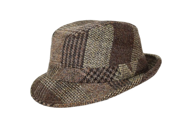 紳士帽子 秋冬 フランス製 インポート MISTRALミストラル HarrisTweed  メンズハット LL 59cm 男性 MISTRAL-101｜hat-nishikawa｜02