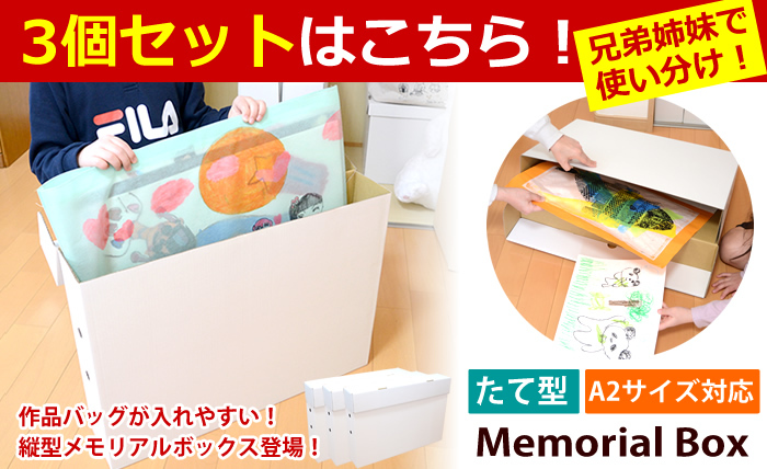 ZA58 メモリアルボックス たて型 縦型 単品 収納ボックス 入園 卒園