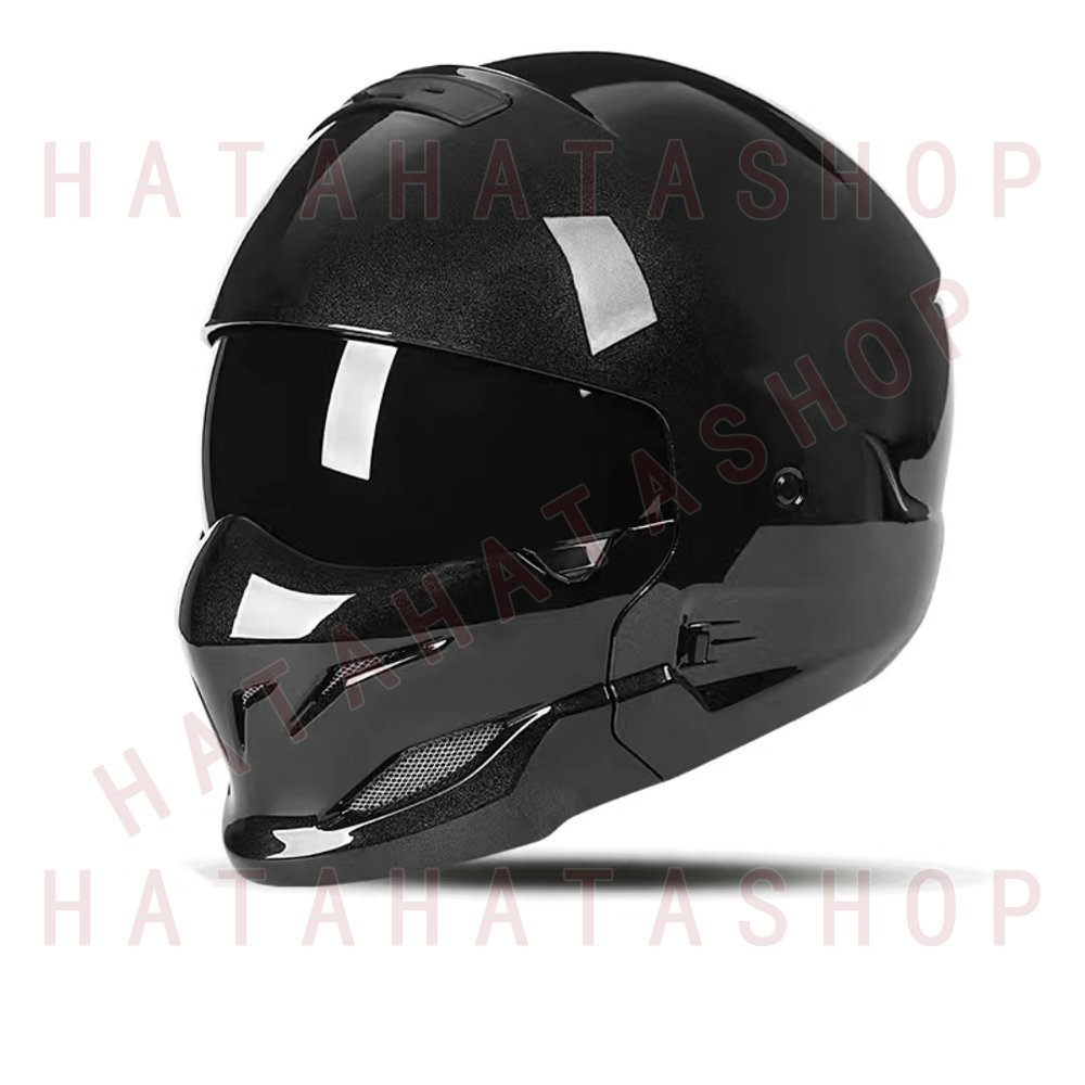 レトロフルフェイスヘルメット リムーバブルチンクラッシュスコーピオンヘルメット バイク ジェットヘルメット 組合せ ハーフヘルメット 最新品