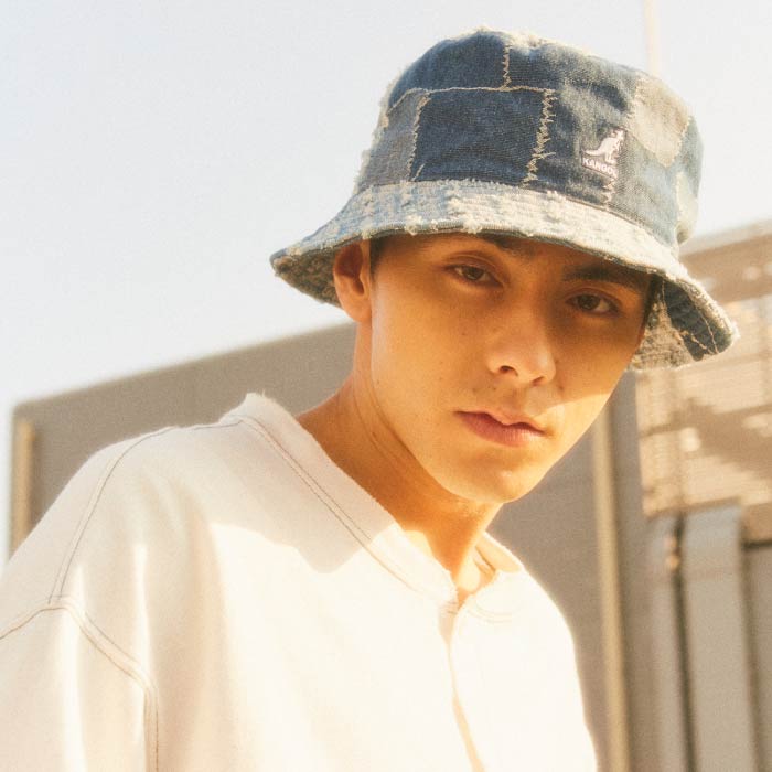 KANGOL（カンゴール） 帽子 KANGOL Denim Mashup Bucket ハット