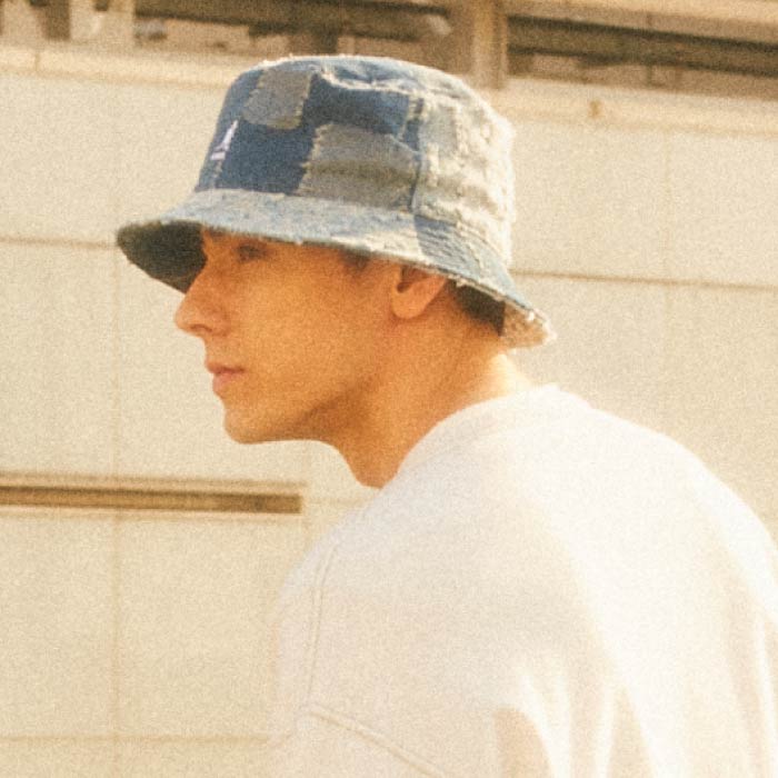 KANGOL（カンゴール） 帽子 KANGOL Denim Mashup Bucket ハット