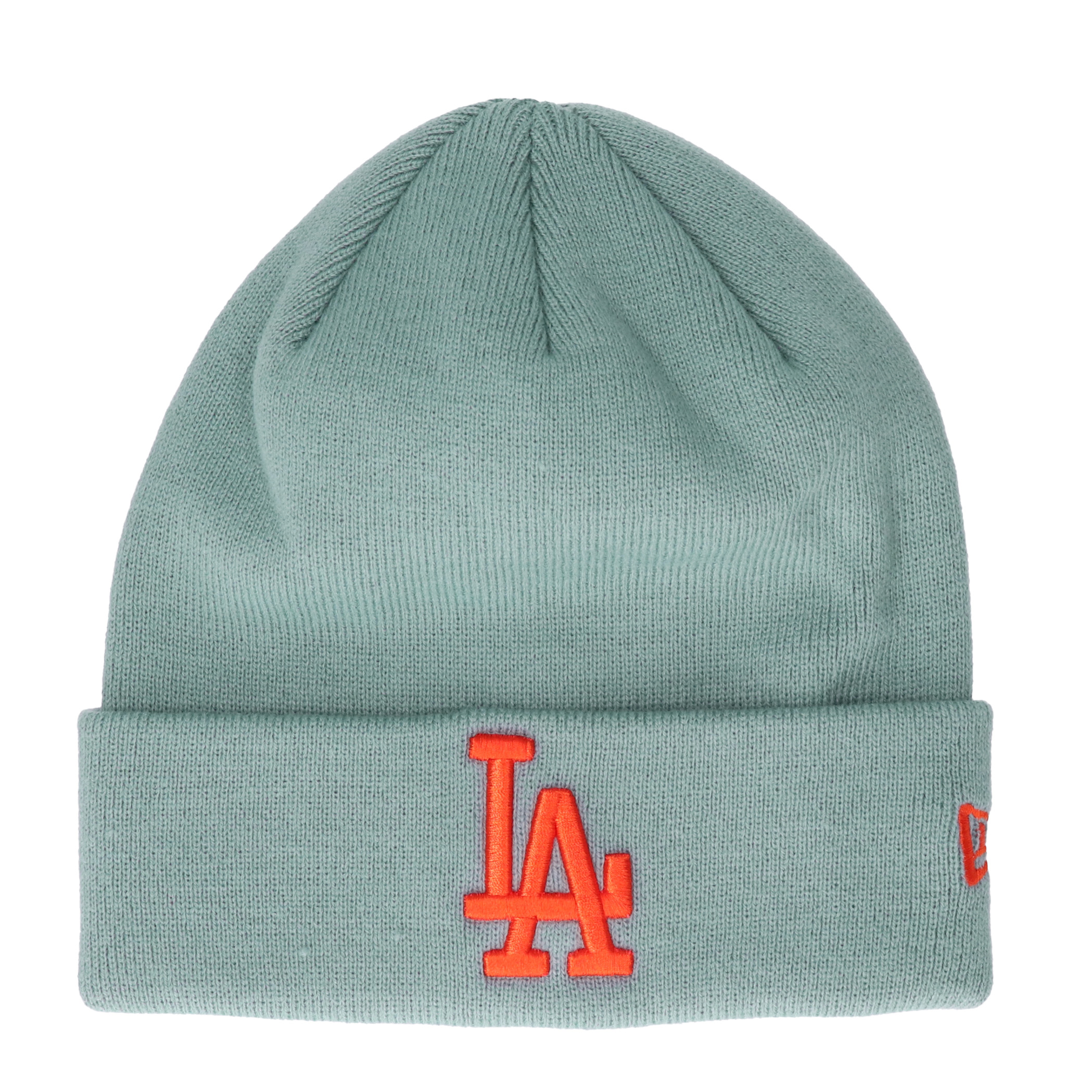 New Era☆ニューエラ LAドジャース ニットキャップ ポンポンニット リブ ロサンゼルス・ドジャース ベージュ