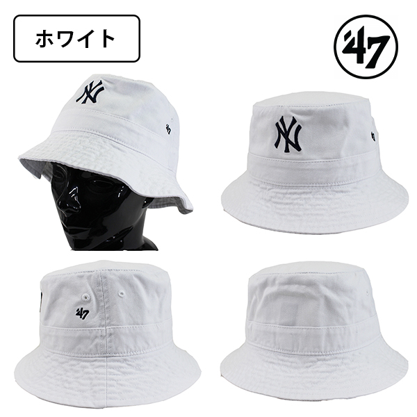 美品✨NEW ERA MLB バケットハットメジャーリーグ　全球団 47 フォーティセブン MLB メジャーリーグ 帽子 ニューヨーク