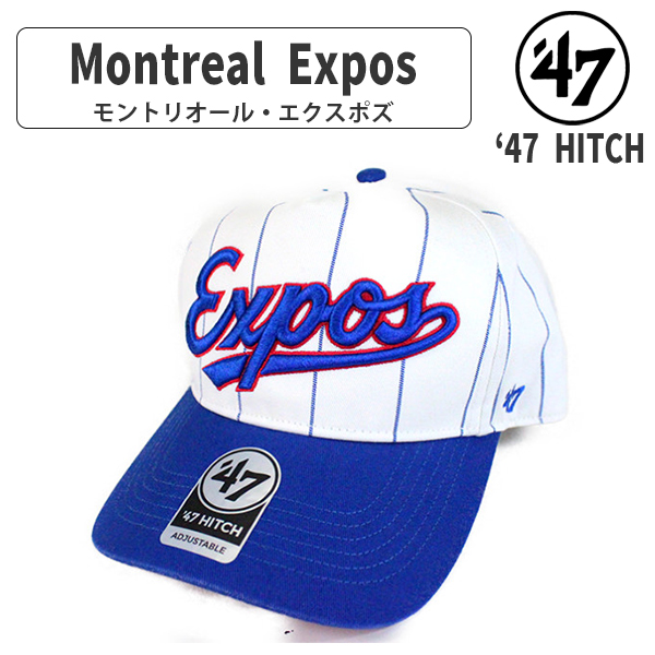 47 フォーティセブン HITCH MLB ストライプキャップ 帽子 2024 新作 メジャーリーグ...
