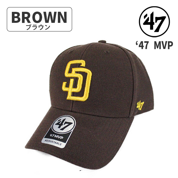47 フォーティセブン MVP サンディエゴ・パドレス キャップ 帽子 MLB メジャーリーグ メン...