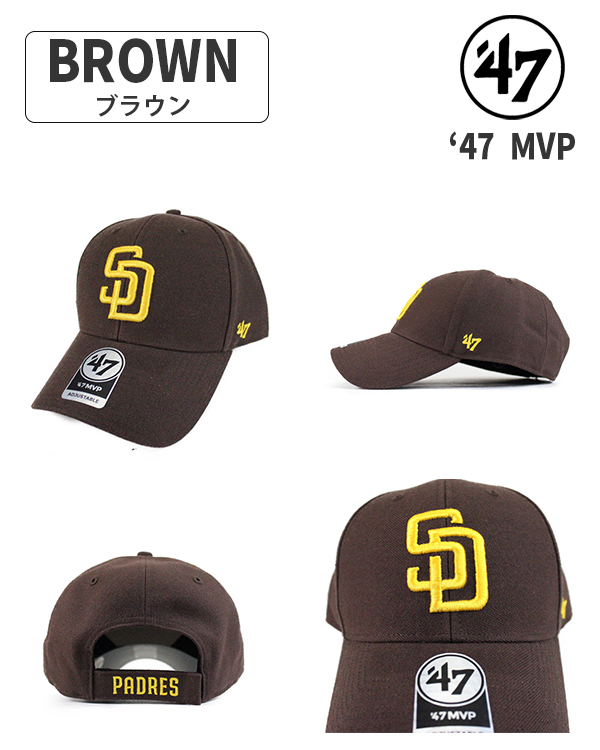 47 フォーティセブン MVP サンディエゴ・パドレス キャップ 帽子