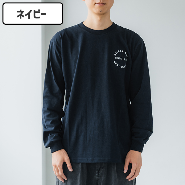 【送料無料】 AVIREX VARSITY LOGO TEE 2.0 ロングTシャツ クルーネック ...