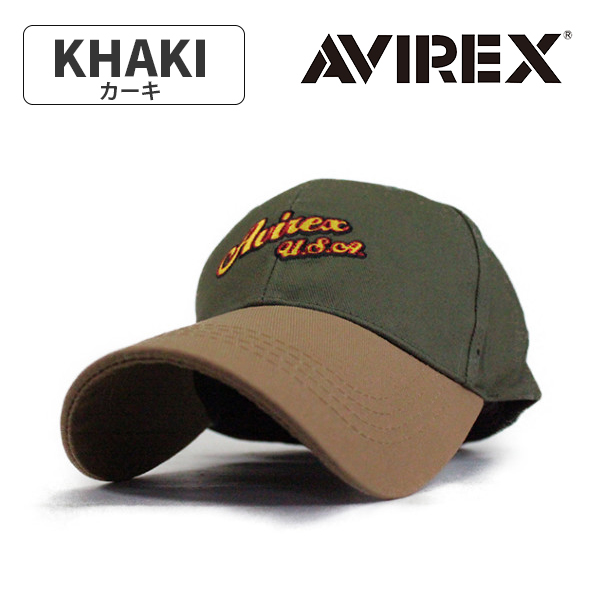 AVIREX メンズ レディース 帽子 バイカラーツイルローキャップ アウトドア ウォーキング 人気...