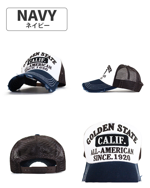 メッシュキャップ メンズ レディース 帽子 キャップ GOLDEN STATE ロゴ
