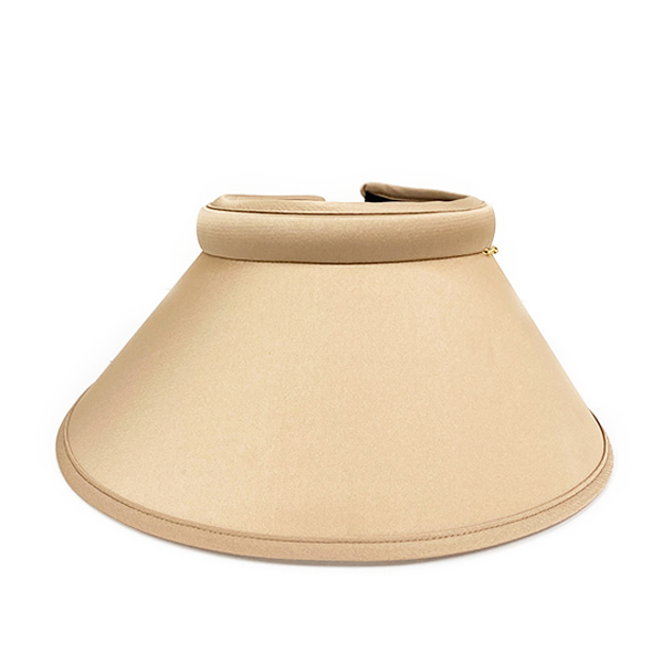 超美品　アキオヒラタ　サンバイザー　Lサイズ　リボン付(取り外し可能) 超美品アキオヒラタサンバイザーLサイズリボン付(取り外し可能)