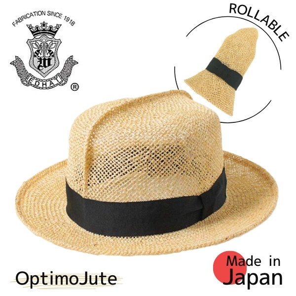 EDHAT オプティモ 日本製 スジイリ 筋入り コロニアル ストロー