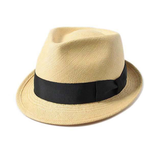 EDO エクアドル産 本パナマハット M〜Lサイズ 日本製 パナマ帽 中折れハット ストローハット 麦わら帽子 サイズ調整 日よけ 帽子 16166461