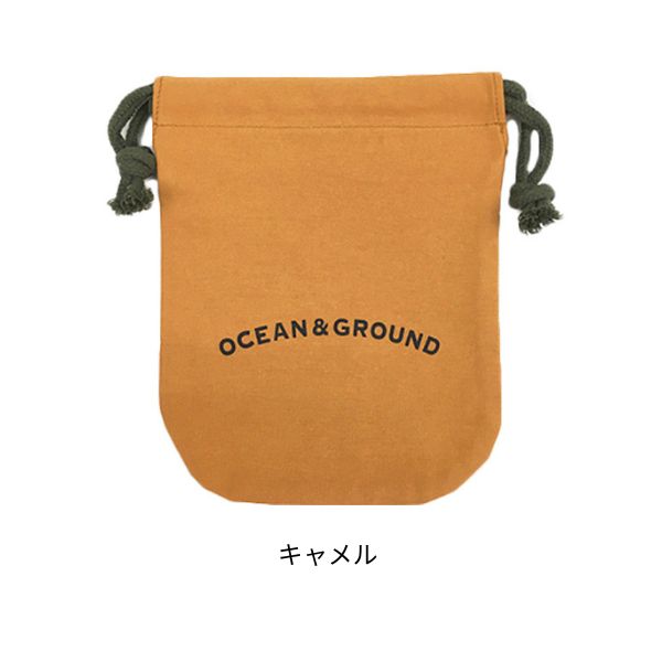 Ocean＆Ground コットン 巾着 小 O&amp;G Sサイズ 巾着袋 コップ入れ コップ袋 シンプ...