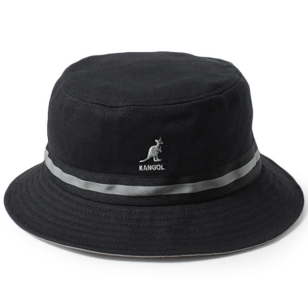 超KINGサイズ⭐️　KANGOL　バケットハット　黒　XXLサイズ　洗える帽子 SALE!! 超ビッグサイズ KINGサイズ⭐️ KANGOL バケットハット