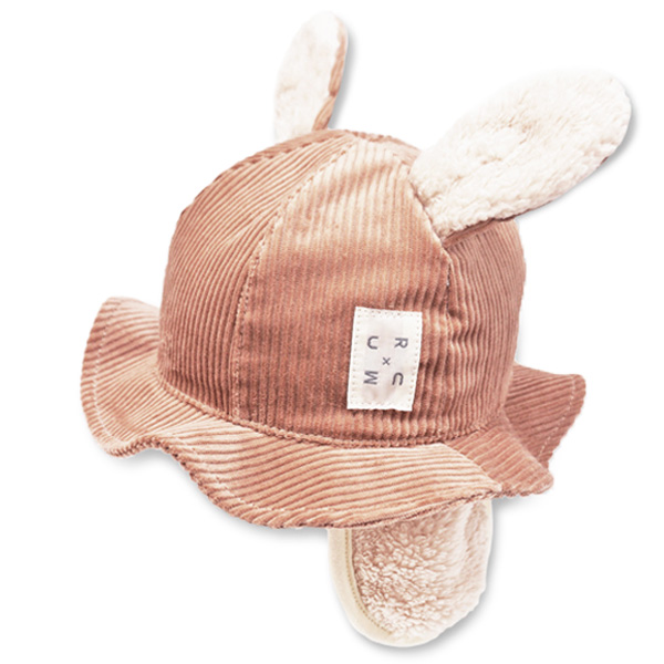 connect M お耳付き つば広ハット 46〜56cm 日本製 耳当て付き あご