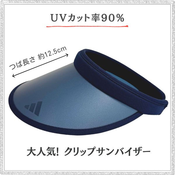 adidas（アディダス） 送料無料 優良配送 クリップ サンバイザー UV