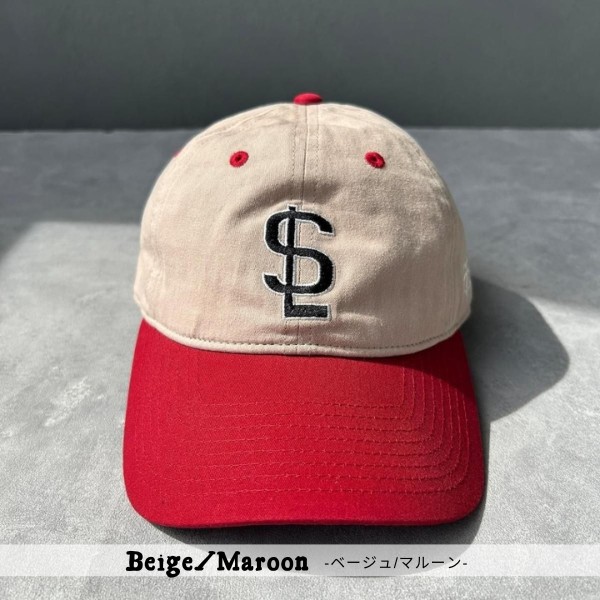 キャラクター帽子 赤 ベージュとも58cm GRIN BUDDY（グリンバディ） TESTIFY CLASSIC BASEBALL コットン バイ