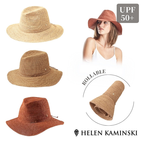 ヘレンカミンカミンスキー ラフィア スリランカ製 - 麦わら帽子
