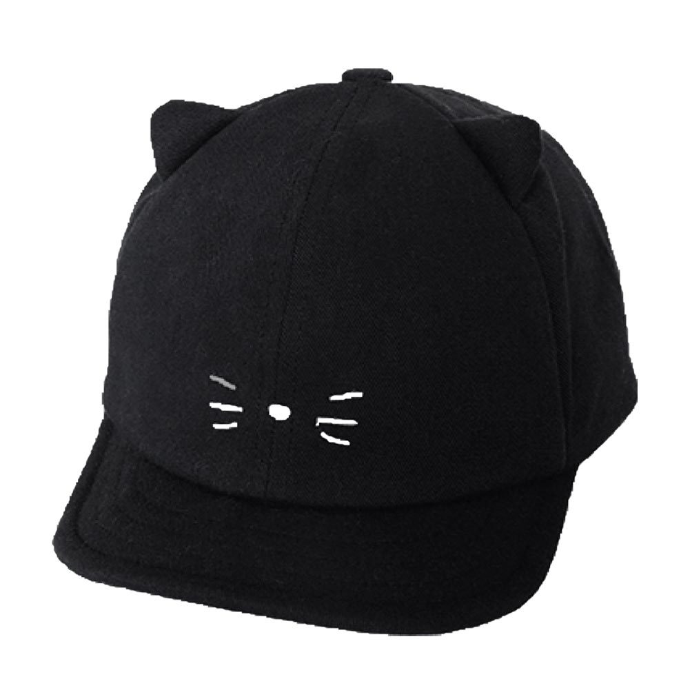 GRIN BUDDY コットン ねこ耳 キャップ 50〜54cm ねこキャップ お耳付き サイズ調整 Cat Ear Cap 帽子 ベビー キッズ  GF-9259 LF-9259